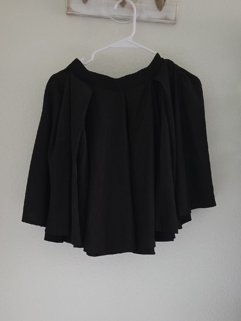 American Apparel Black Mini Pleated Skirt